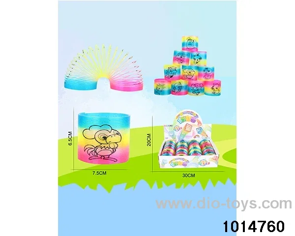 12pcs rainbow spring in display box