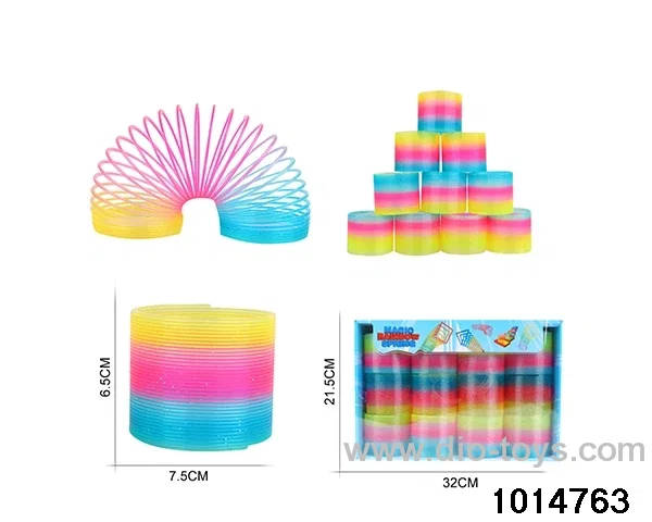 12pcs rainbow spring in box