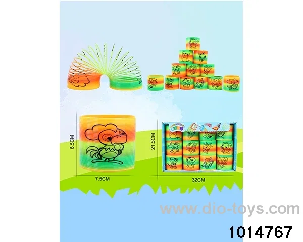 12pcs rainbow spring in box