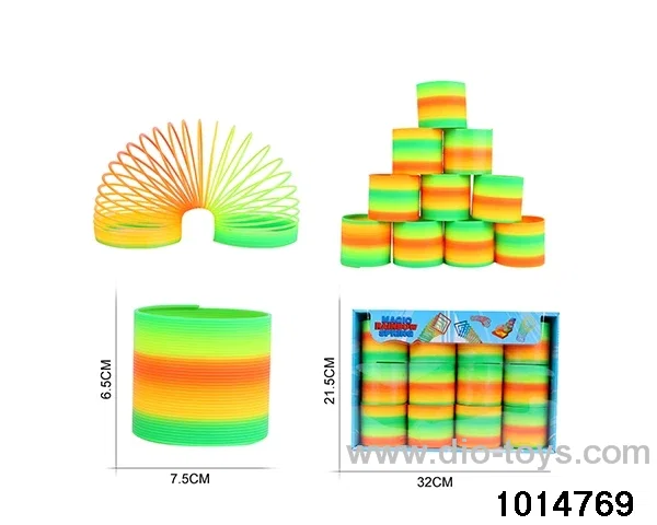 12pcs rainbow spring in box