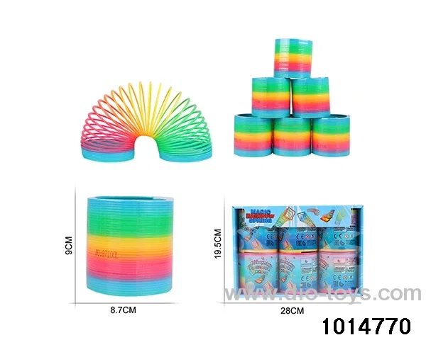 6pcs rainbow spring in box