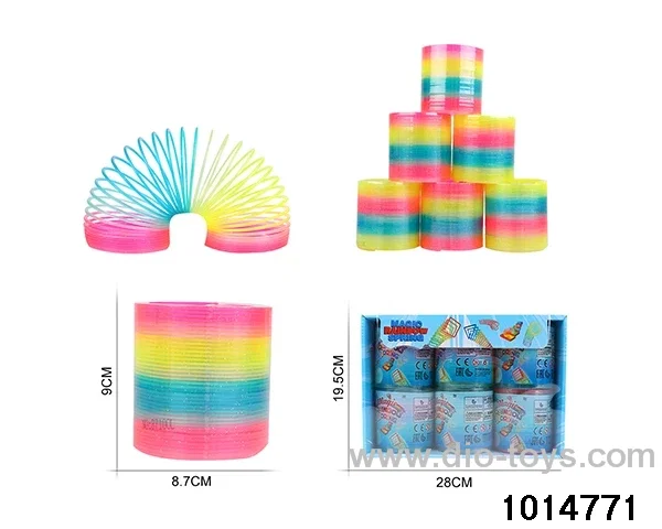6pcs rainbow spring in box