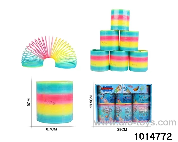 6pcs rainbow spring in box