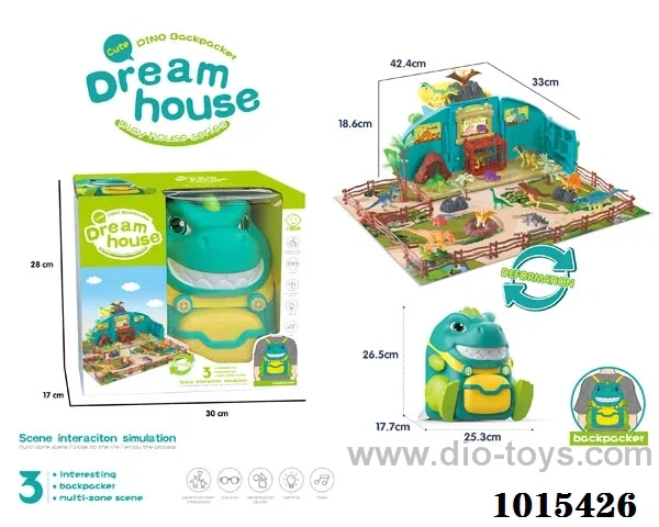 dream house set  with  light &music in window box
