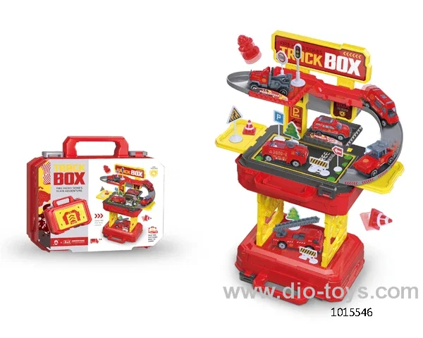 2 in 1 track parking lot in paper card