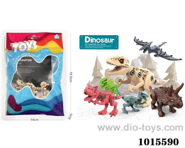 dinosaur 6sets mixed loading in Opp bag