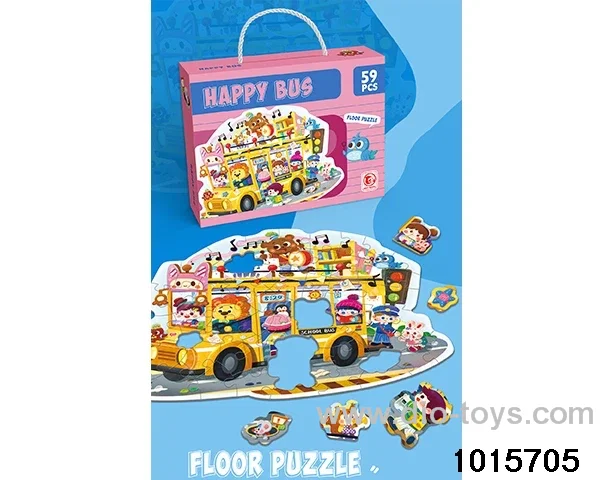 Puzzles in color box