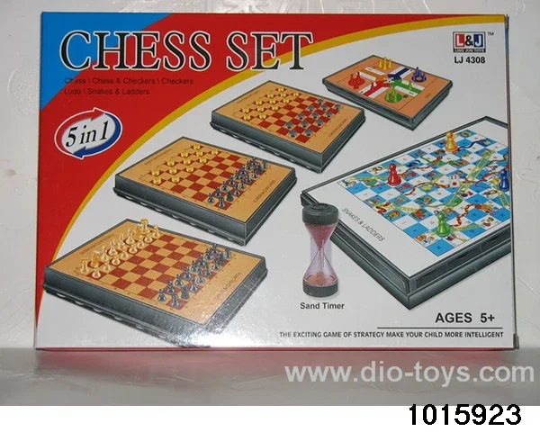 4 in 1 Chess (large) in color box