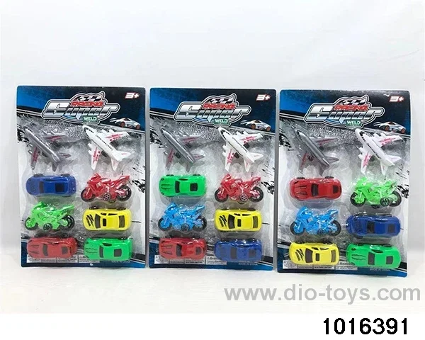 pull back car set in Blister card