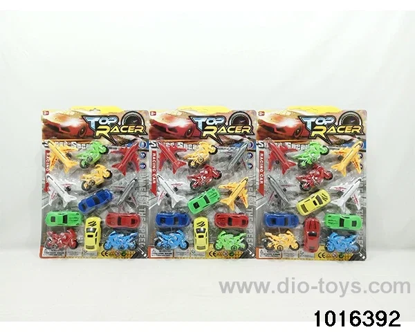 pull back car set in Blister card