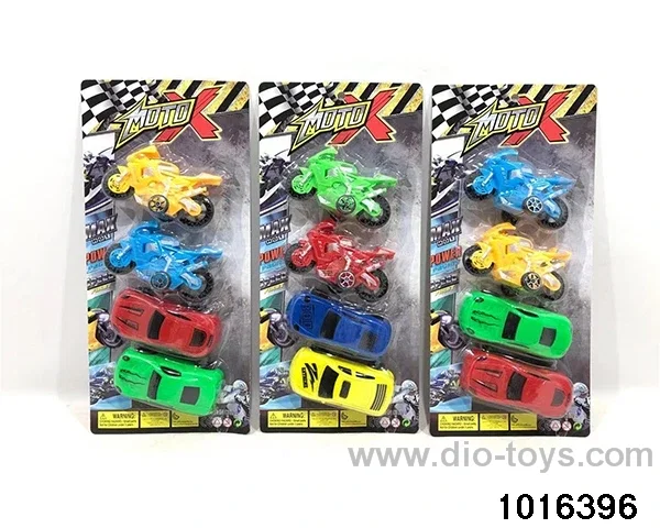 pull back car set in Blister card