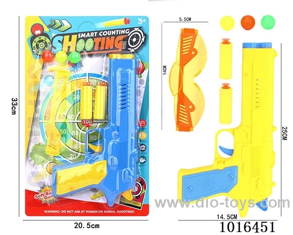 Ping-pong gun set in Blister card