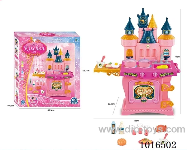 kitchen set with light &music not include in Color box