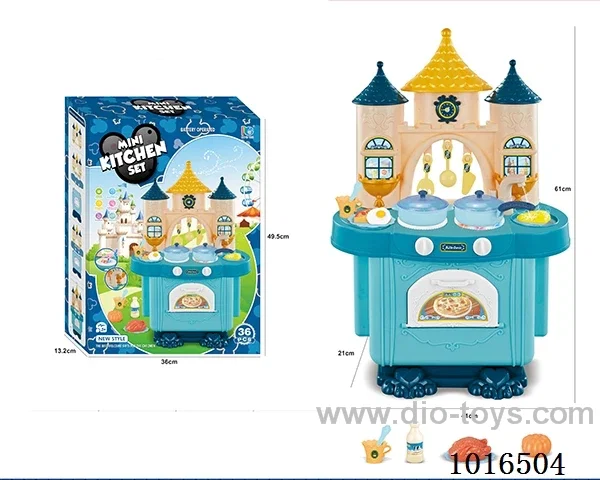 kitchen set with light &music not include in Color box
