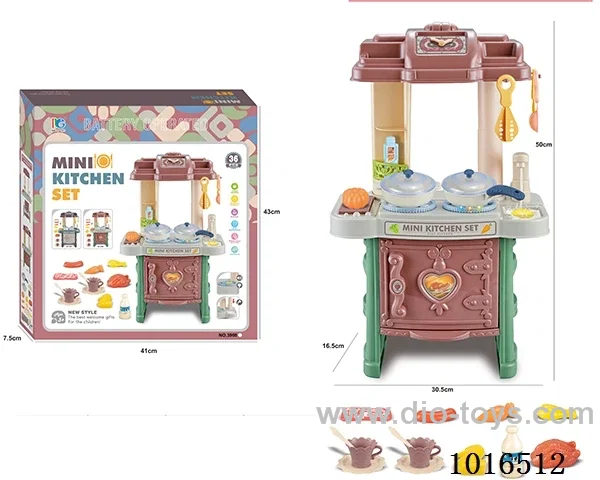 kitchen set with light &music not include in Color box