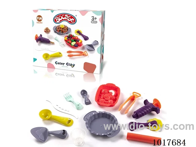 Color clay set (6 cans of 2 ounces) in color box