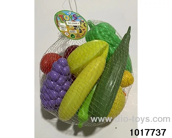 Fruit and vegetable toys in Net bag
