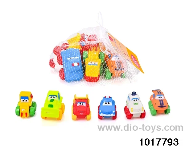 Enamel gliding car in Net bag