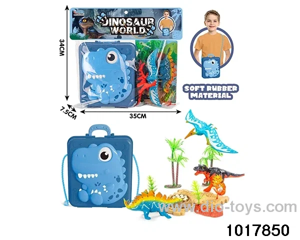 Dinosaur scene set in PP bag with header