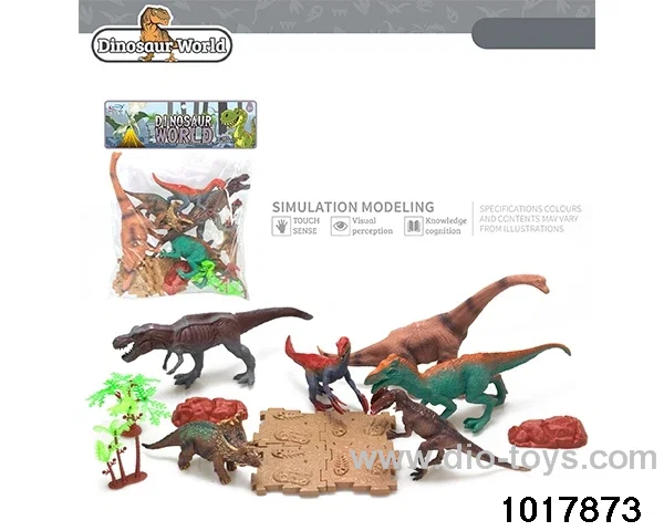 Dinosaur set in PP bag with header