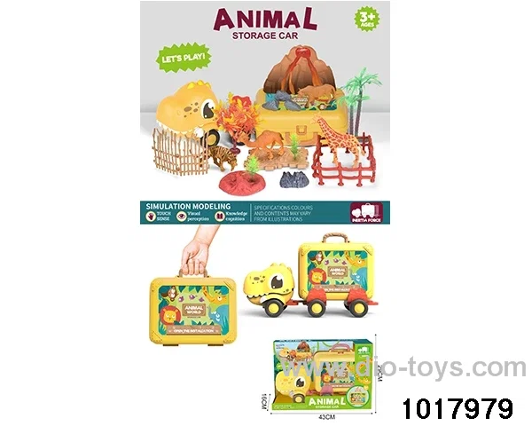 Animal scene set in window box