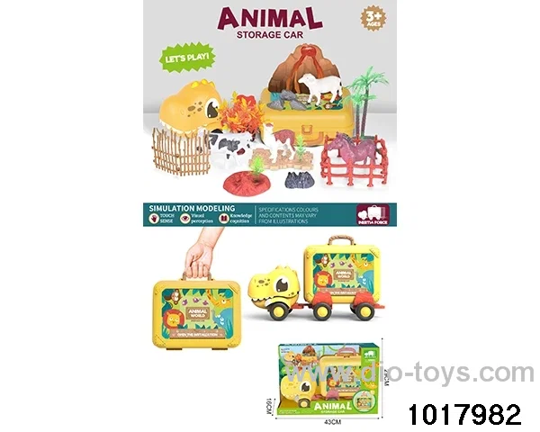 Animal scene set in window box