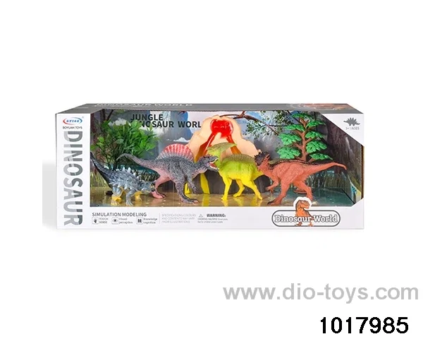 Dinosaur scene set in display box