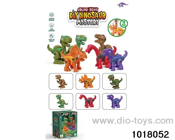 Disassemble dinosaur in display box