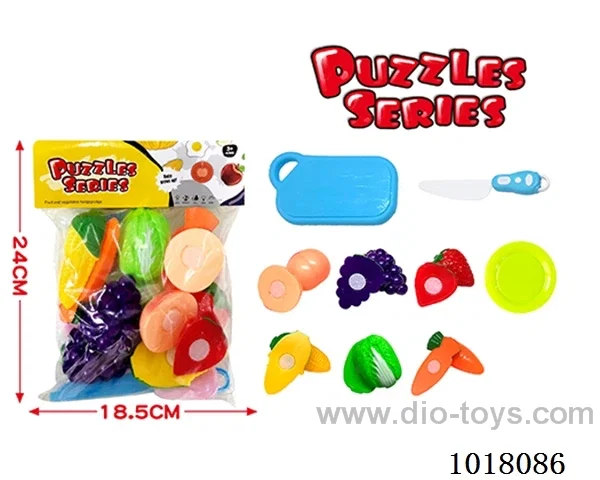 15pcs sliceable toy in PP bag with header