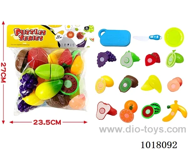 27pcs Fruit cutting toy in PP bag with header