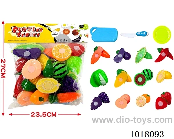 27pcs sliceable toy in PP bag with header