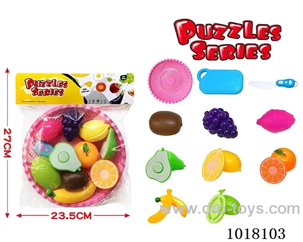 16pcs Fruit cutting toy in PP bag with header