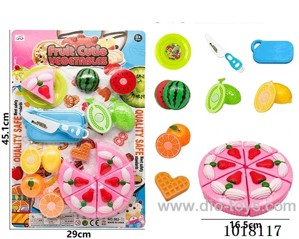 18pcs Fruit cutting toy in Blister card