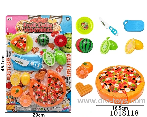 18pcs Fruit cutting toy in Blister card