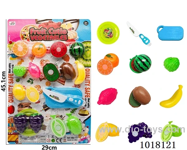 18pcs Fruit cutting toy in Blister card