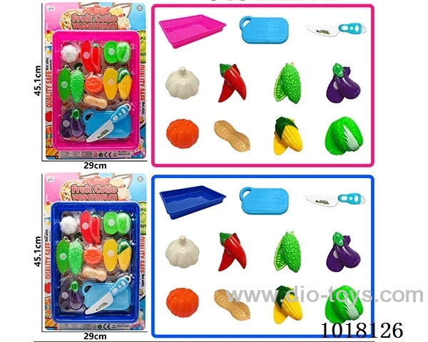 16pcs sliceable toy in Blister card