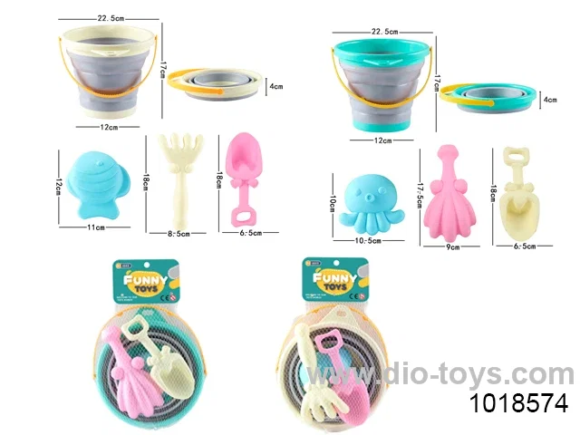 beach toys set in net bag