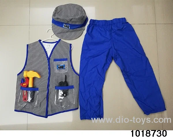 Railway worker suit in PP bag with header