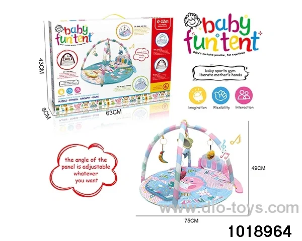 Foot piano crawling blanket W L/M in color box