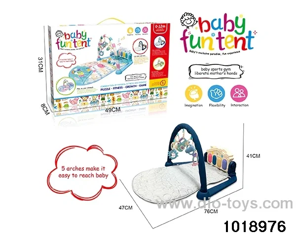 Foot piano crawling blanket W L/M in color box