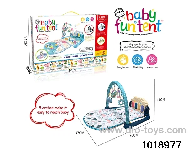 Foot piano crawling blanket W L/M in color box