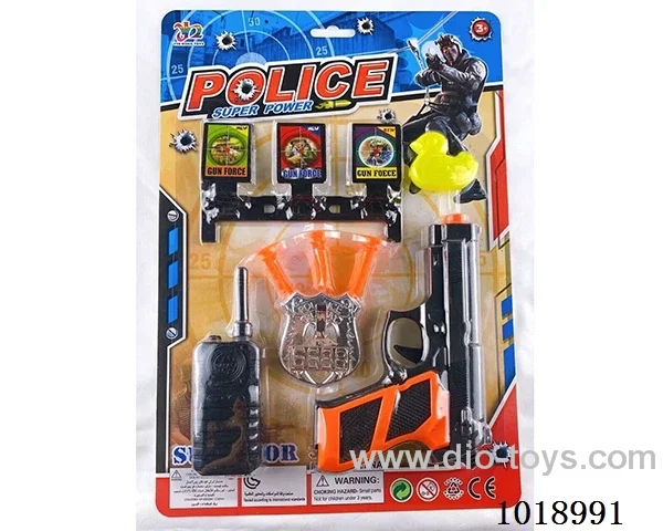 police gun set in blister card