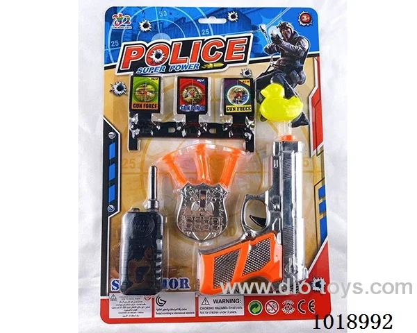 police gun set in blister card