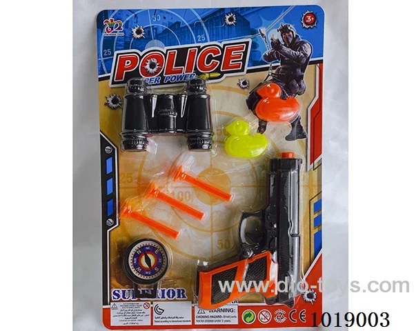 police gun set in blister card