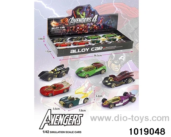 Alloy cars（12pcs) in display box