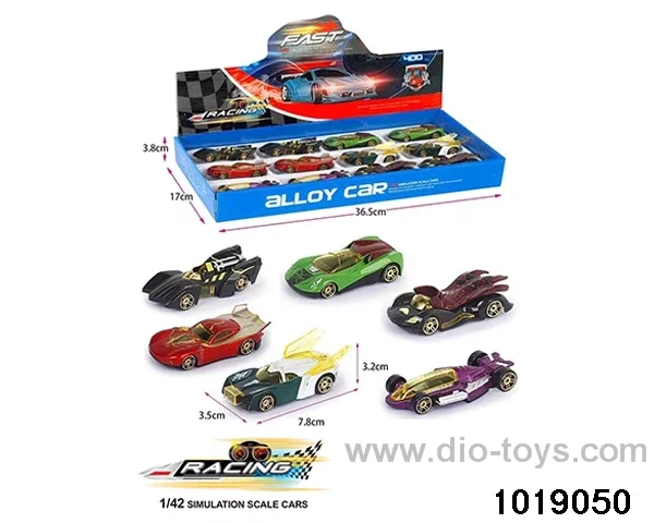 Alloy cars（12pcs) in display box
