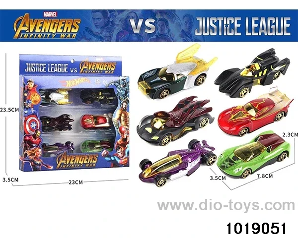 Alloy cars（6pcs) in windoow box