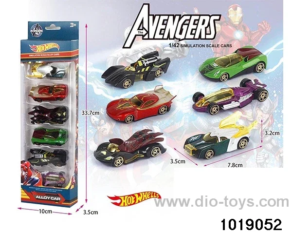 Alloy cars（6pcs) in windoow box