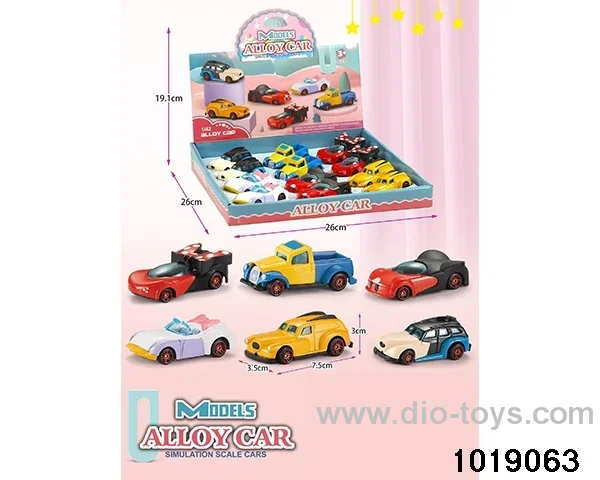 Alloy cars（12pcs) in display box