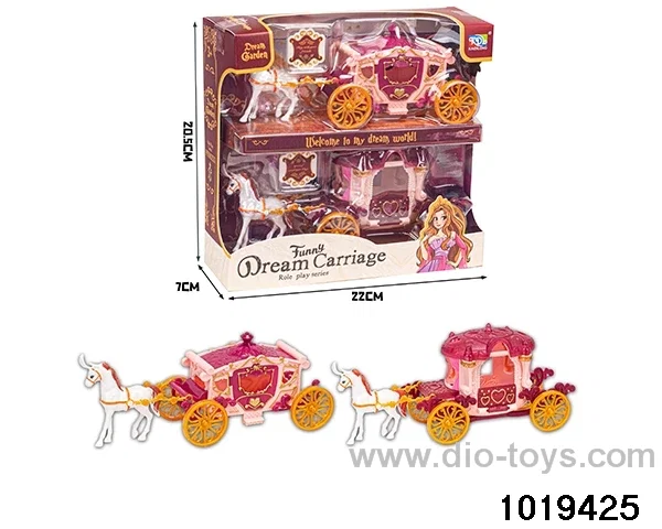 Horse-drawn carriage in window box